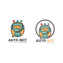 Robot icon vector concept design