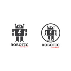 Robot icon vector concept design