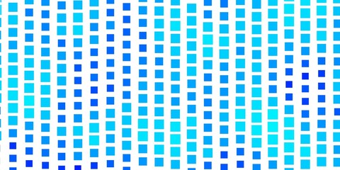 Light BLUE vector pattern in square style. New abstract illustration with rectangular shapes. Design for your business promotion.