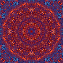 Abstract geometrical background. Ornamental symmetric pattern