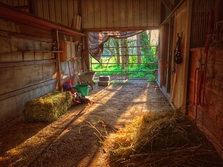 Inside barn © David