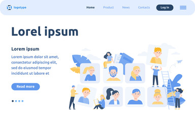 Talent choice concept. Employers looking for candidates for job interview. Managers working with customers. Vector illustration for recruit agency, career, audience topics