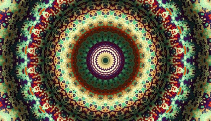 Abstract geometrical background. Ornamental symmetric pattern