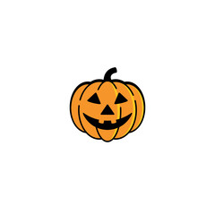 Pumpkin Face logo / character design