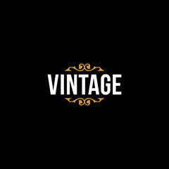 Vintage logo or wordmark design