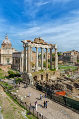 Fototapeta na wymiar Rome, Italy. The Imperial Forum.