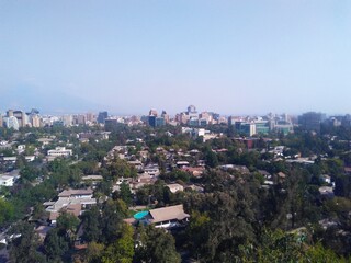 Fototapeta na wymiar Santiago de Chile city view from above 6