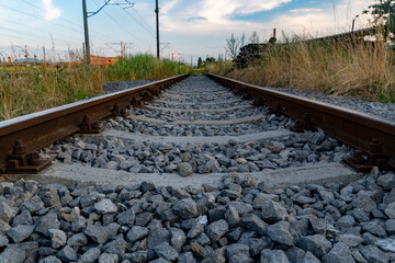 Fototapeta na wymiar Abandoned railway 