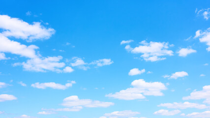 Naklejka na ściany i meble Panoramic view of the blue sky