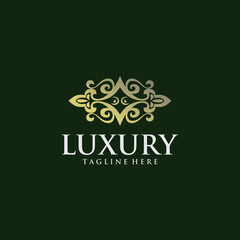 Obraz na płótnie Canvas luxury abstract logo