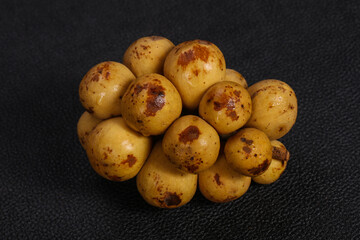 Sweet tasty tropical fruit Langsat