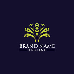 abstract luxury nature logo