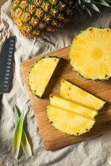 Raw Yellow Organic PIneapple Slices