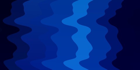 Light BLUE vector template with curves. Colorful illustration with curved lines. Smart design for your promotions.