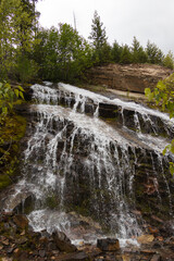 Natural cascading waterfall