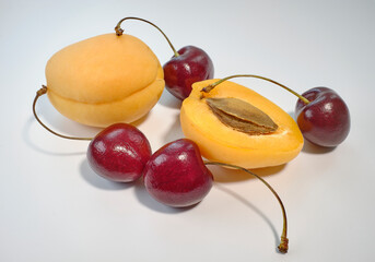 fruit cake with cherry