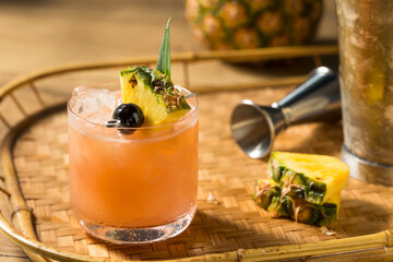 Homemade Boozy Mai Tai Cocktail