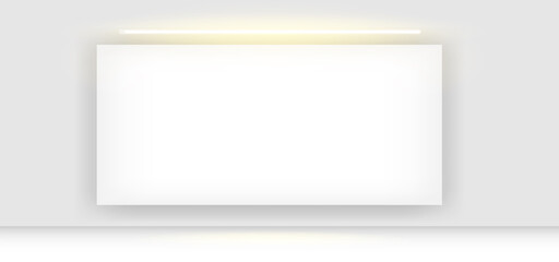 Grey gradient and white frame design background template vector