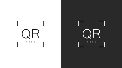 QR code logo. Scanning QR code. Modern technologies. Cashless payment concept. Vector illustration
