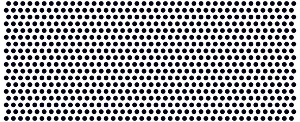 BLACK Dots pattern vector. Polka dot background. Monochrome polka dots abstract background. BLACK Dot pattern print. Panorama view. Vector illustration © Mylifeontopdm