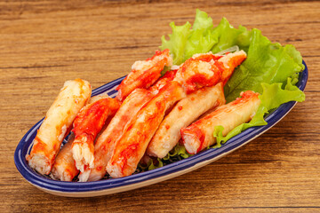 Natural luxury crab meat fillet
