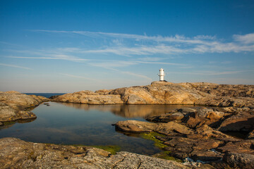 A lighthouse on the beautiful Swedish west coast, Sweden