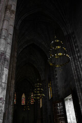 Neogothic churchs chandelier