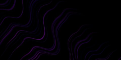 Dark Pink vector pattern with curves. Gradient illustration in simple style with bows. Best design for your ad, poster, banner.