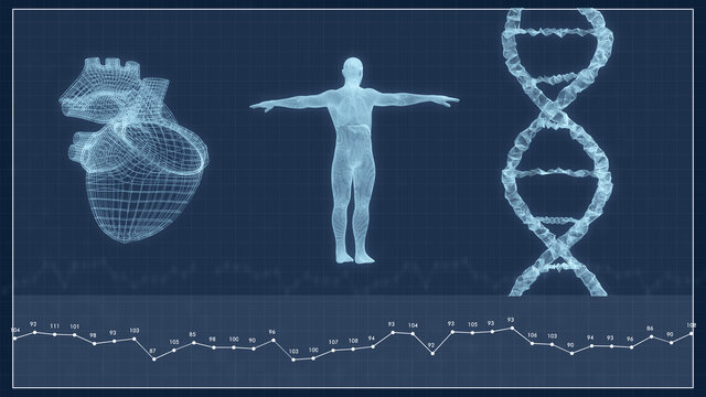 3d rendering of abstract technology science concept.