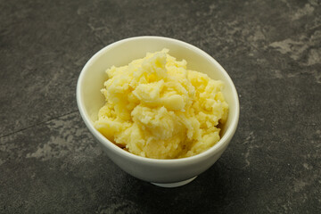 Mashed potato in the bowl