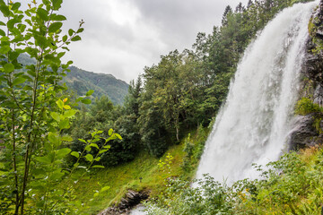 Steinsdalsfossen waterfall in Western Norway