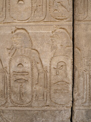 relief painting in karnak temple
