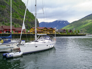 Pier in the fjords of Norway.