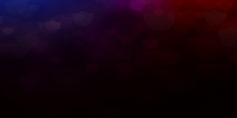 Light Blue, Red vector template with circles. Illustration with set of shining colorful abstract spheres. Design for posters, banners.