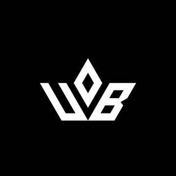 UB monogram logo with crown shape luxury style