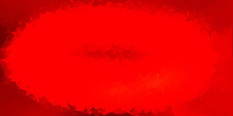 Light red, yellow vector poly triangle template.