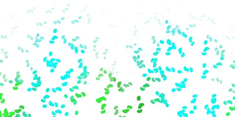 Light green vector background with random forms.