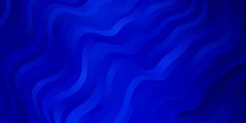 Light BLUE vector background with bent lines. Abstract gradient illustration with wry lines. Smart design for your promotions.