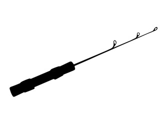Fishing rod. Vector image.