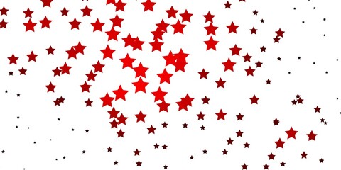 Dark Red vector template with neon stars. Colorful illustration with abstract gradient stars. Theme for cell phones.