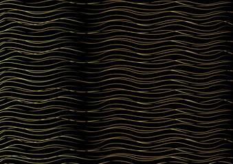Wave Stripe gold color Background - simple texture for your design. EPS10 vector
