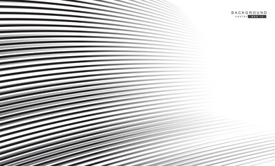 Wave Stripe Background - simple texture for your design. Abstract line background, EPS10 vector