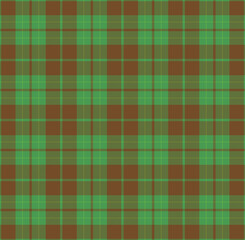 Green and brown plaid pattern. Textile design for pillows, shirts, dresses, tablecloth etc.