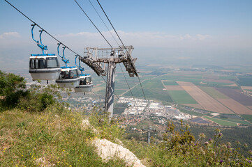 Manara Cliff Cable Car in action