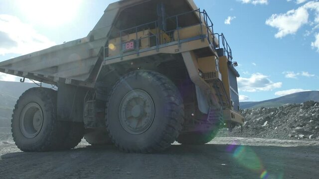 huge mining truck