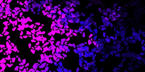 Dark purple vector template with abstract forms.