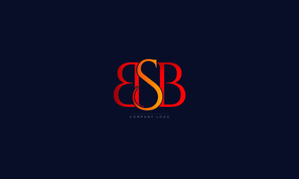 BSB letters Logo Alphabet  Design Vector Symbol