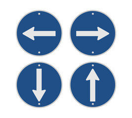 Direction Road Sign - Icon