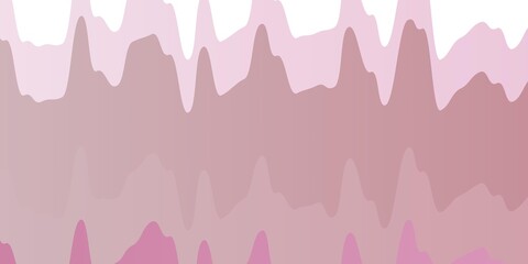 Light Pink, Yellow vector backdrop with bent lines. Bright illustration with gradient circular arcs. Pattern for booklets, leaflets.
