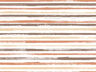  Stripes watercolor paintbrush seamless vector pattern. © SunwArt